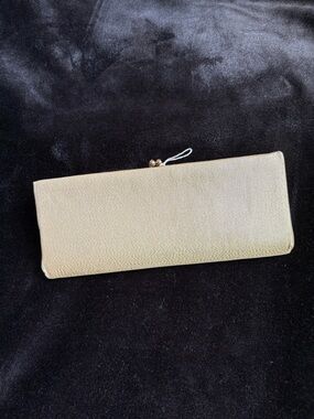 Vintage Elegant Gold Satin Evening Clutch - Women's Wallet